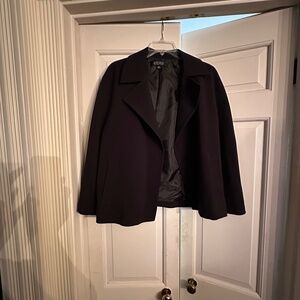 Kasper || Open Faced Black Jacket w/ Pockets || Size 16 || Excellent Condition